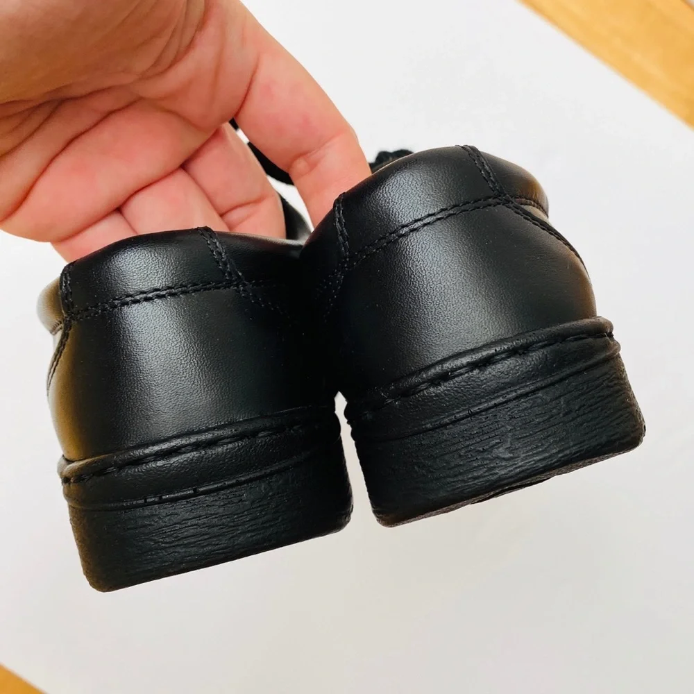 SCHOOL ISSUE Boys Black Leather Shoes